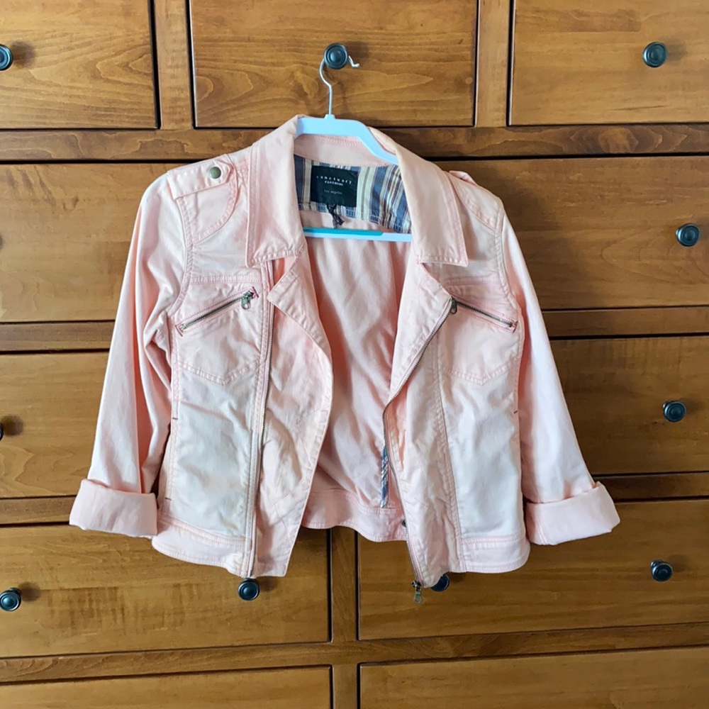Pink Denim Jacket